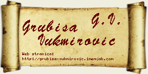 Grubiša Vukmirović vizit kartica